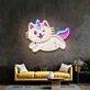 Einhorn Katze LED-Neonschild Wohnzimmer Kinderzimmer