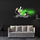 laufender Mann mit Geldsack LED-Neonschild Gamingzimmer Wohnzimmer