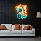 Spielkarten und Würfel LED-Neonschild für Bar und Spielzimmer