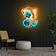 Spielkarten und Würfel LED-Neonschild für Bar und Spielzimmer
