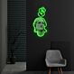 Dollarzeichen über Kopf-Silhouette LED-Neonschild für Büro Arbeitszimmer