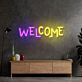 WELCOME LED-Neonschild für Eingangsbereich und Wohnzimmer