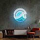 Meereswelle im Kreis LED-Neonschild Wohnzimmer Büro