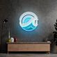 Meereswelle im Kreis LED-Neonschild Wohnzimmer Büro