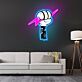 Faust mit Blitz LED-Neonschild Wohnzimmer Studio