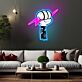 Faust mit Blitz LED-Neonschild Wohnzimmer Studio