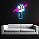 Faust mit Blitz LED-Neonschild Wohnzimmer Studio
