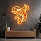 Cartoon-Garnele LED-Neonschild für Restaurant Bar