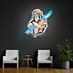 griechischer Gott Zeus mit Blitz LED-Neonschild Wohnzimmer Gamingzimmer