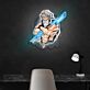 griechischer Gott Zeus mit Blitz LED-Neonschild Wohnzimmer Gamingzimmer