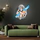 griechischer Gott Zeus mit Blitz LED-Neonschild Wohnzimmer Gamingzimmer