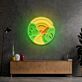 Berglandschaft mit Bäumen LED-Neonschild Wohnzimmer Büro