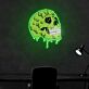 Schmelzender Totenkopf LED-Neonschild Wohnzimmer Gamingraum
