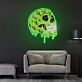Schmelzender Totenkopf LED-Neonschild Wohnzimmer Gamingraum