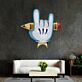 Handsymbol mit Bleistift LED-Neonschild Wohnzimmer Arbeitszimmer