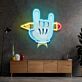 Handsymbol mit Bleistift LED-Neonschild Wohnzimmer Arbeitszimmer