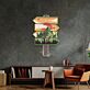 Wegweiser mit Berglandschaft und Sonnenuntergang LED-Neonschild für Wohnzimmer Flur