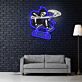 Sensenmann auf Skateboard LED-Neonschild für Gamingzimmer Jugendzimmer