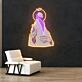 Skelett mit Krone und Blitz LED-Neonschild Gaming Wohnzimmer