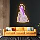 Skelett mit Krone und Blitz LED-Neonschild Gaming Wohnzimmer