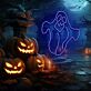 Halloween-Geist als LED-Neonschild