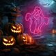 Halloween-Geist als LED-Neonschild