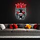 Hundekopf mit Krone LED-Neonschild Wohnzimmer Bar