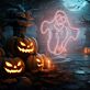 Geisterfigur LED-Neonschild für Halloween Party