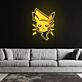 gelbe elektrische Cartoon-Figur mit Blitzen LED-Neonschild Gamingzimmer