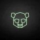 Panda Kopf LED-Neonschild Wohnzimmer Kinderzimmer