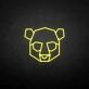 Panda Kopf LED-Neonschild Wohnzimmer Kinderzimmer