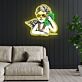 Engel mit Geldscheinen und Halskette LED-Neonschild für Wohnzimmer Lounge