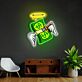 Geldscheine mit Flügeln und Heiligenschein LED-Neonschild Home Office Studio