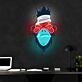 Affenkopf mit Stirnband und Sonnenbrille LED-Neonschild für Wohnzimmer Gamingzimmer