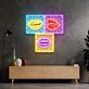 Lippen LED-Neonschild Schlafzimmer Wohnzimmer