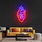 Anatomisches Herz LED-Neonschild Wohnzimmer Praxis