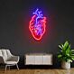 Anatomisches Herz LED-Neonschild Wohnzimmer Praxis