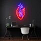 Anatomisches Herz LED-Neonschild Wohnzimmer Praxis