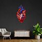 Anatomisches Herz LED-Neonschild Wohnzimmer Praxis