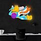 Abstrakte Tierfiguren LED-Neonschild Wohnzimmer Studio