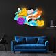 Abstrakte Tierfiguren LED-Neonschild Wohnzimmer Studio