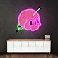 Totenkopf mit Pfeil LED-Neonschild Home Office