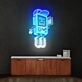 tragbare Spielkonsole Figur LED-Neonschild Gamingzimmer Wohnzimmer