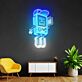 tragbare Spielkonsole Figur LED-Neonschild Gamingzimmer Wohnzimmer