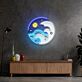 Meereswellen mit Sonne LED-Neonschild Wohnzimmer Büro