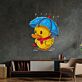 Ente mit Regenschirm LED-Neonschild Wohnzimmer Kinderzimmer