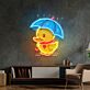 Ente mit Regenschirm LED-Neonschild Wohnzimmer Kinderzimmer