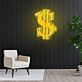 Dollarzeichen LED-Neonschild Wohnzimmer Büro