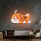 schlafender Hund LED-Neonschild Wohnzimmer Kinderzimmer