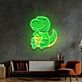 lächelnder Dinosaurier LED-Neonschild Wohnzimmer Kinderzimmer